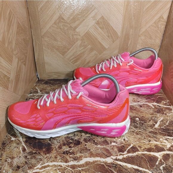 Puma Women's Bioweb Elite web cage running shoes pink size 9.5. -642 - Picture 5 of 10